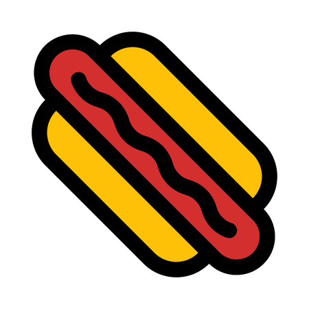 stuffed hot dogのイラスト素材