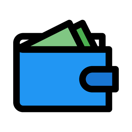 banknotes full walletのイラスト素材