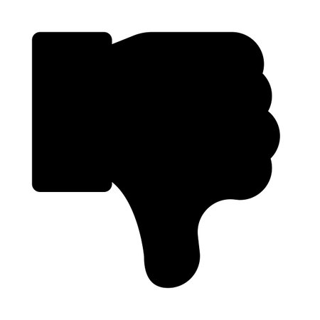 Thumb down gestureのイラスト素材