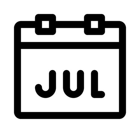 July month calendarのイラスト素材