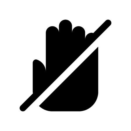 Touch disabled functionのイラスト素材