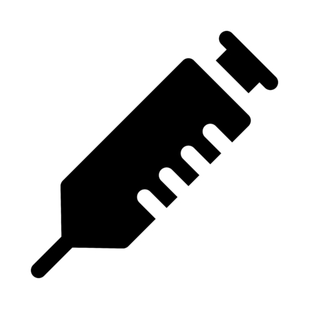 Vaccination syringe or injectionのイラスト素材