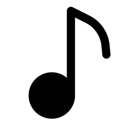 Musical note Logotype layout isolated on a white backgroundのイラスト素材