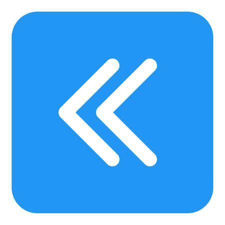 Square box with a double arrow for back buttonのイラスト素材