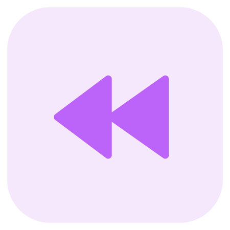 Rewind button with a back arrow to the left sideのイラスト素材