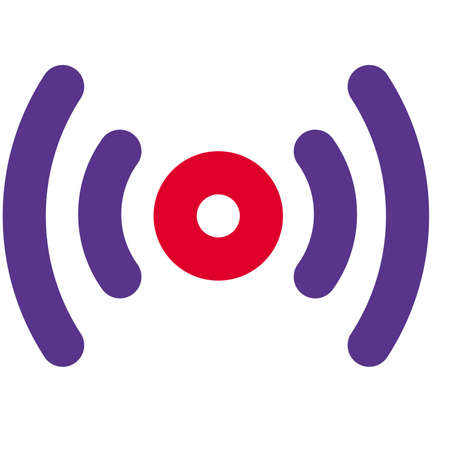 Podcast Logotype for audio streaming and knowledgeのイラスト素材