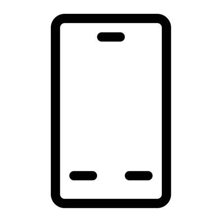 Basic smart phone features with classical button layoutのイラスト素材