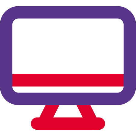 All in one PC with a smart featuresのイラスト素材