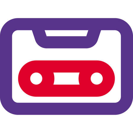 Cassette tape with less quantity of data storageのイラスト素材