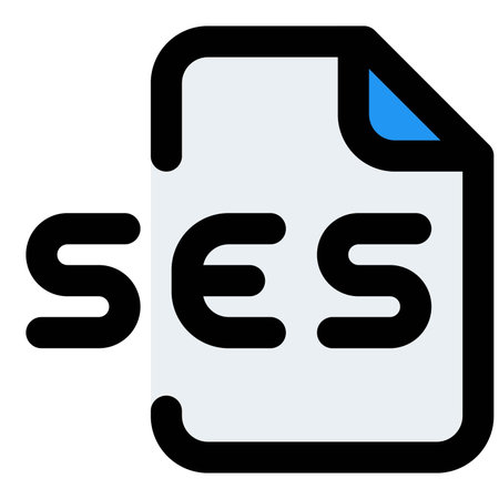 SES file is sound recording and mastering software programのイラスト素材