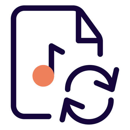 Syncing the music file into the user media libraryのイラスト素材