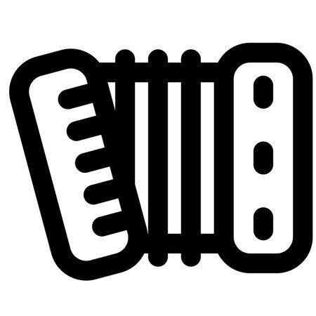 Accordion music player ball stage function Layoutのイラスト素材