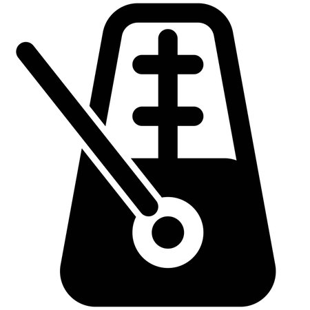 Metronome with a stick for creating electronic soundのイラスト素材