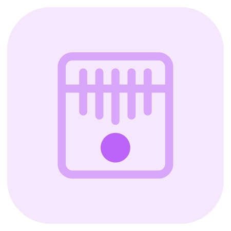 Kalimba Music device with a piano like shapeのイラスト素材