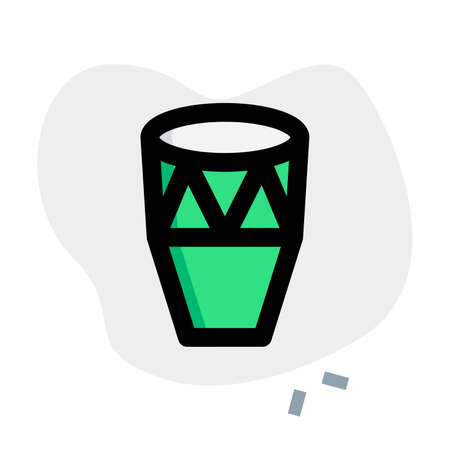 Large kettle drums with a booming sound effectのイラスト素材