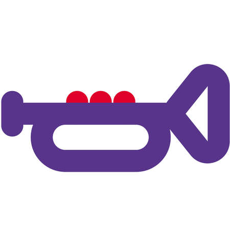 Trumpet played on a stage show concertのイラスト素材