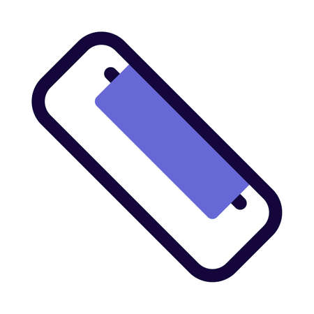 Harmonica mouth blowing music instrument please at stage showのイラスト素材