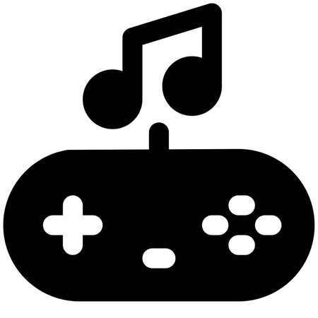 Video game music for realistic environment sceneのイラスト素材