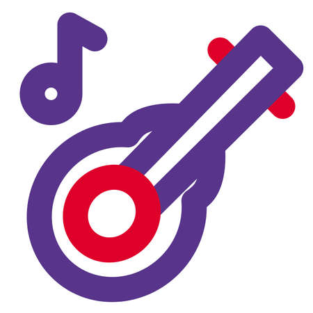 Acoustic media playback format Music and songのイラスト素材