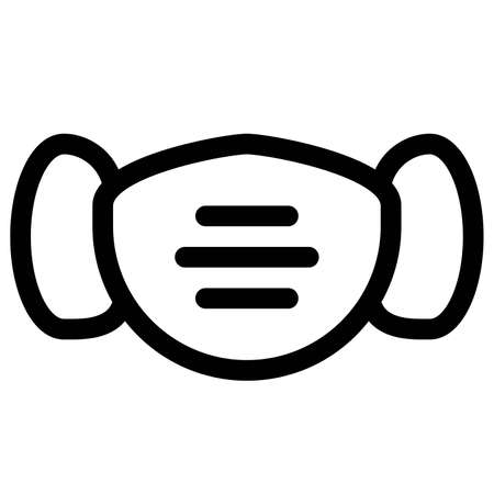 Facemask as a tool for the prevention of virus outbreakのイラスト素材