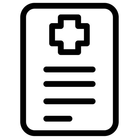 Medical report shared with patient after the lab resultのイラスト素材