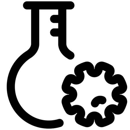 vaccine under trial through lab performance testingのイラスト素材
