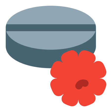 medication pill to combat the reaction of coronavirusのイラスト素材