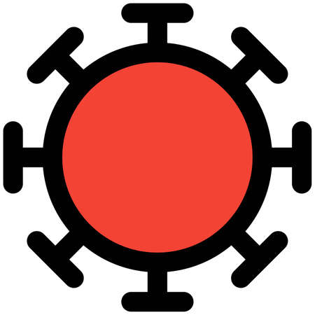 Corona virus is with the ring structureのイラスト素材