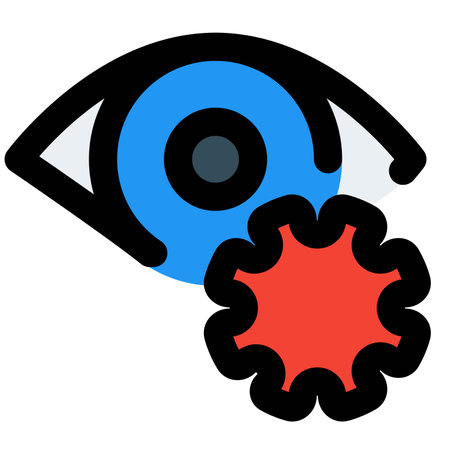 Eye exposure for novel coronavirus causing the infectionのイラスト素材