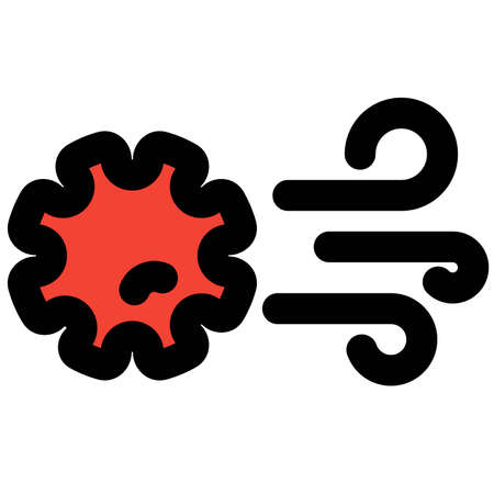 virus able to travel in air logotype layoutのイラスト素材