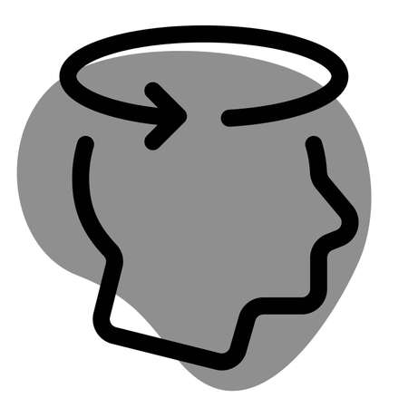 Dizziness and weakness as one of the symptom of coronavirusのイラスト素材