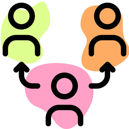 Human interaction spreading the virus from one anotherのイラスト素材