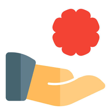 Handwashing with a soap removing the virus fat shellのイラスト素材