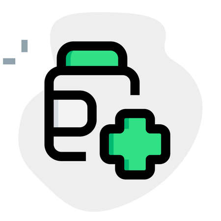 pills bottle for strengthening bones and other coronavirus related diseaseのイラスト素材