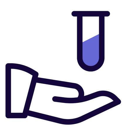 handling of a test tube regarding vaccine purposeのイラスト素材