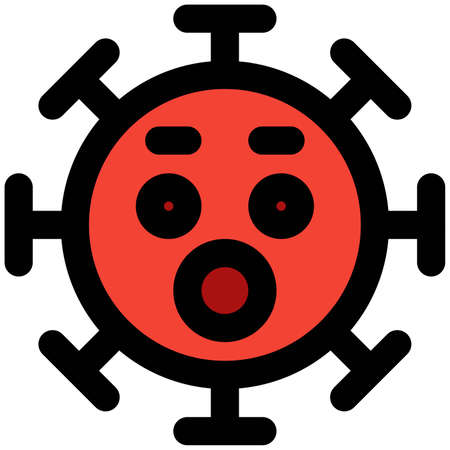 Amazed pictorial description of a coronavirusのイラスト素材