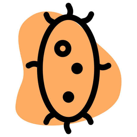 Virus outbreak in a human body interfering with immune systemのイラスト素材