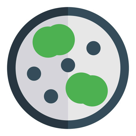Mixture of micro organism in a lab researching about bacteriaのイラスト素材