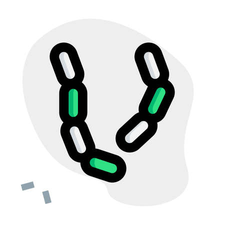 Parasite with gut infections causing virus layoutのイラスト素材