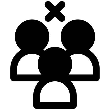 Crowd gathering avoided due to the pandemic situation of coronavirusのイラスト素材