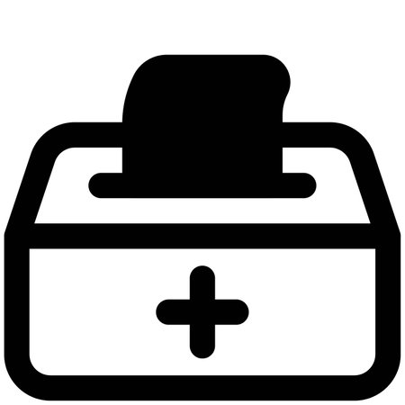 Tissue box at every place with a sanitized environmentのイラスト素材