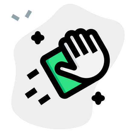 Cleaning objects as a new normality during the coronavirus outbreakのイラスト素材