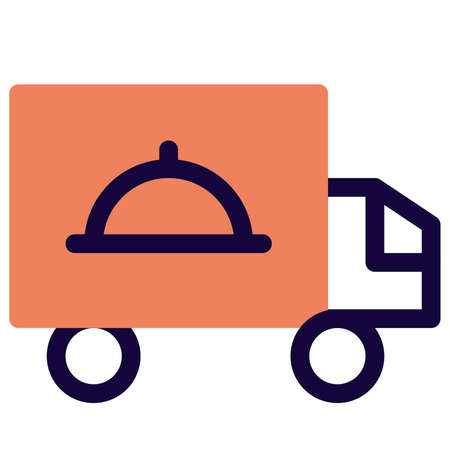Food delivery at a massive scale to outcome coronavirusのイラスト素材