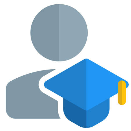graduate student social profile information of an online portalのイラスト素材