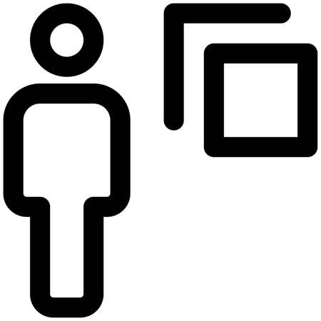 bring front word document for an employee to adjustのイラスト素材