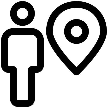 remote location of the employee for trackingのイラスト素材