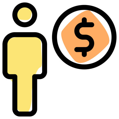 earning money in dollar in money currencyのイラスト素材