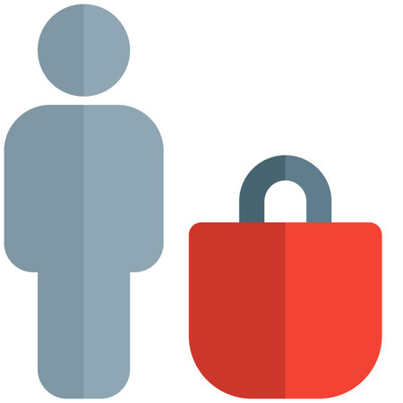 shopping for the employee for gifting seasonのイラスト素材