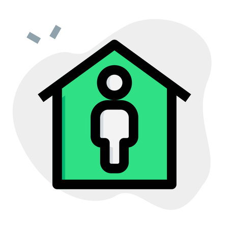 work from home my IT profession jobのイラスト素材