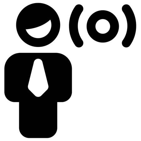 broadcast work and controlling work purpose layoutのイラスト素材